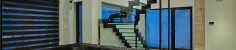 Escalier de verre pour résidence